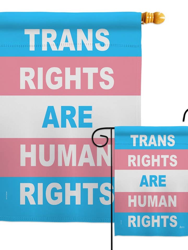 Drapeau Trans Rights Human Pride Month LGBT Garden House pour la vente par Two Group Flag Co