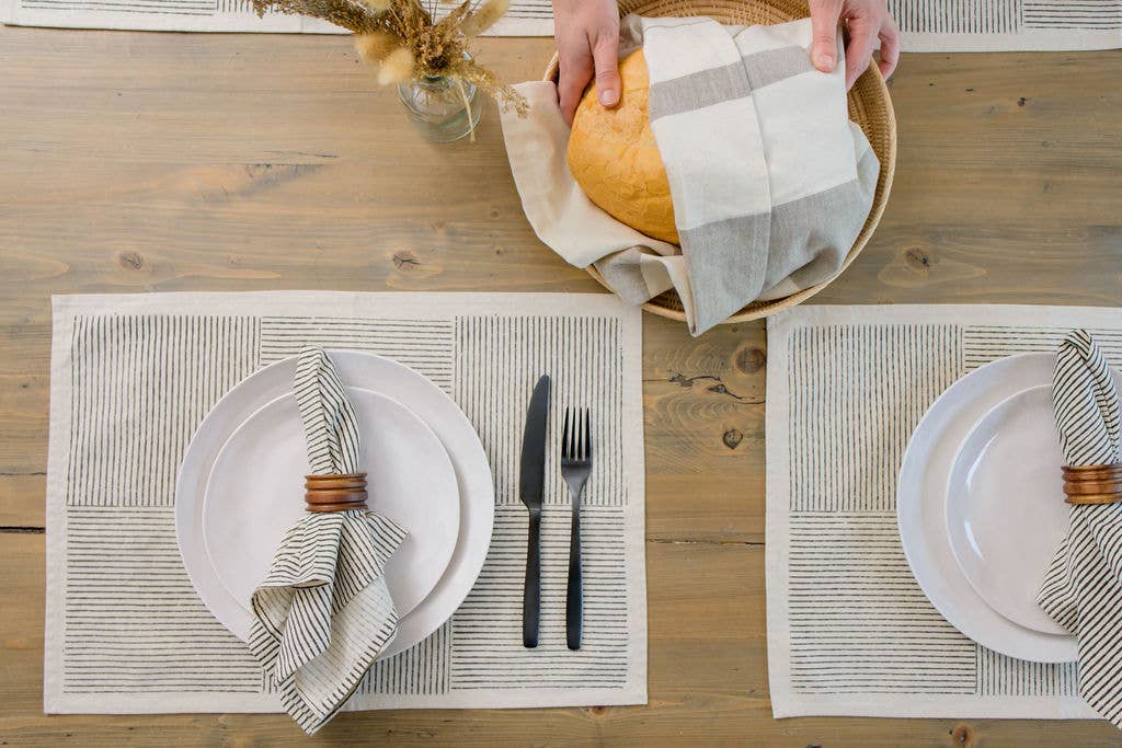 Sustainable Threads - Wholesale Placemat - Cotton Placemats | Villa Hand Block Printed (set of 4)3