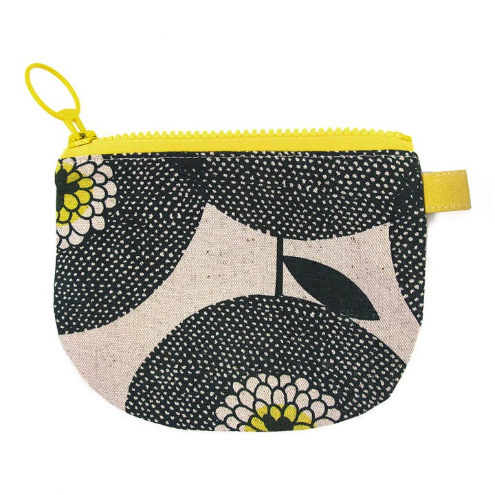 Portemonnee bloemenveld Penny Zwart voor wholesale door Skinny laMinx