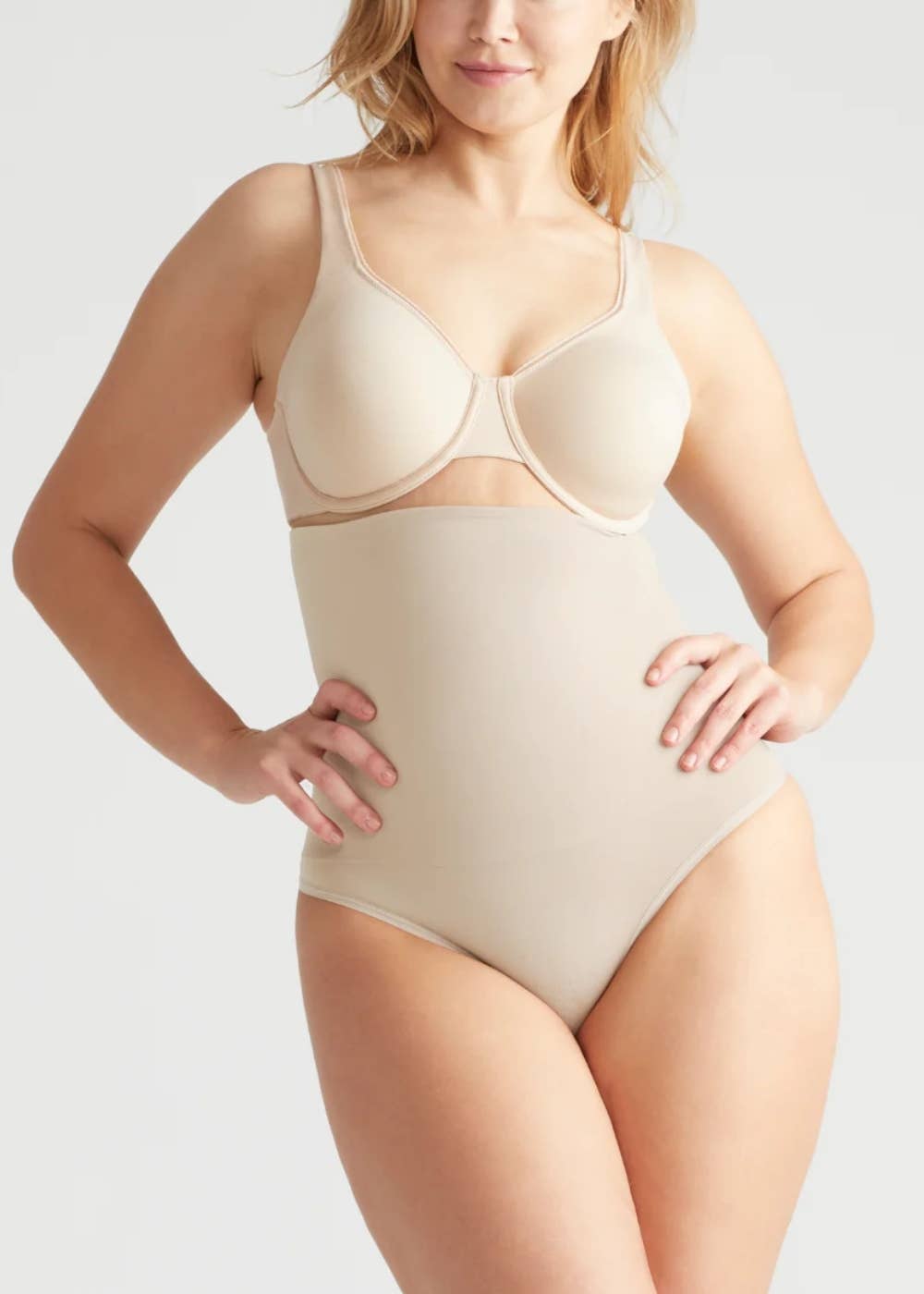 Yummie - Wholesale Shapewear - Women's - Seamless Solutions - High Waist Shapewear Thong - Plus Sizes3