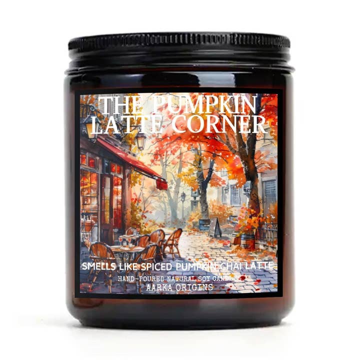 Græskarlattehjørnet Sojalyset for engroshandel hos AARKA ORIGINS