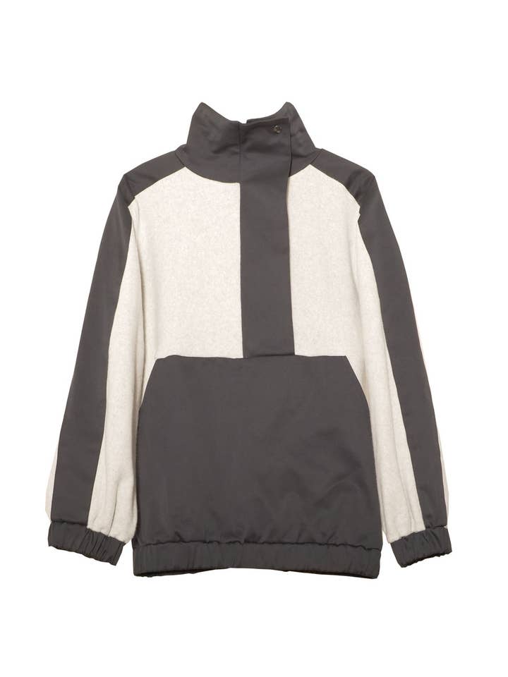 Windbreaker jacka Xin tillverkad av ekologisk bomull - grå för wholesale av KOLO Berlin