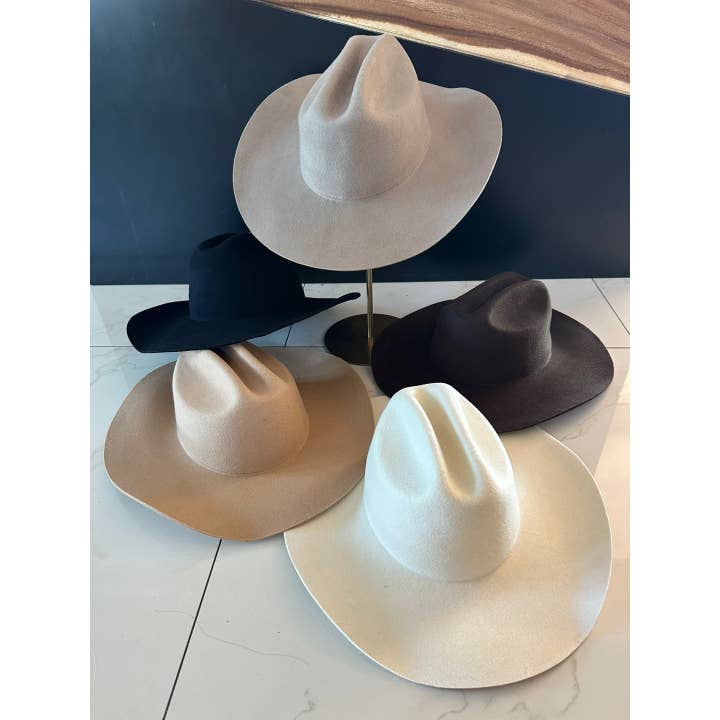 One and Only Accessories - Wholesale Cowboy Hat - Women's - Classic cattleman cowboy hat in Australian wool