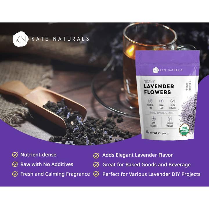 Kate Naturals - Vendita all'ingrosso Verdure essiccate/disidratate - Fiori di lavanda secchi biologici