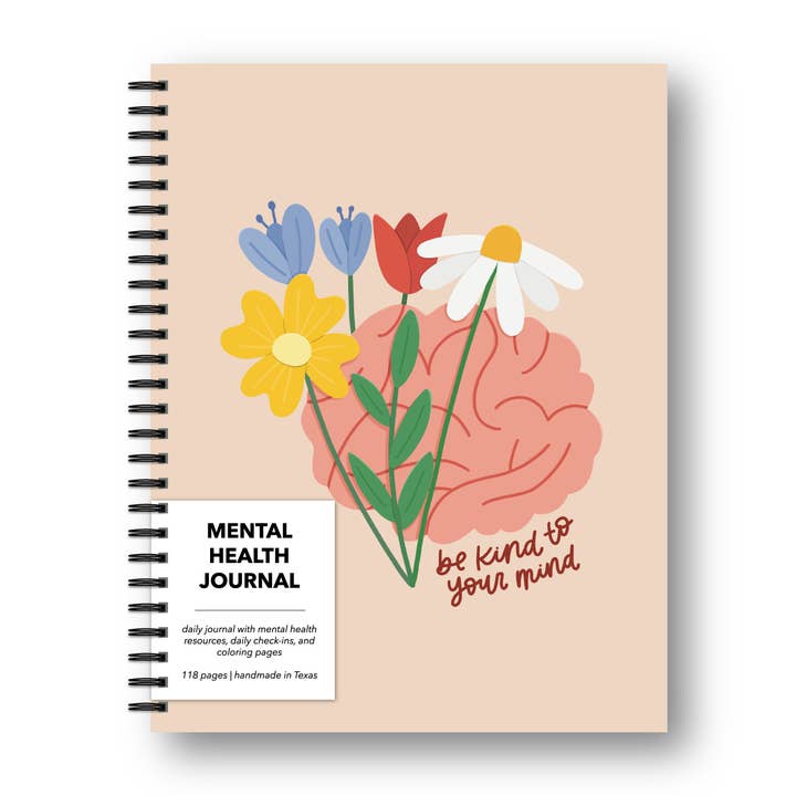 Be Kind To Your Mind Mental Health Journal for wholesale by Kyn You Believe It
