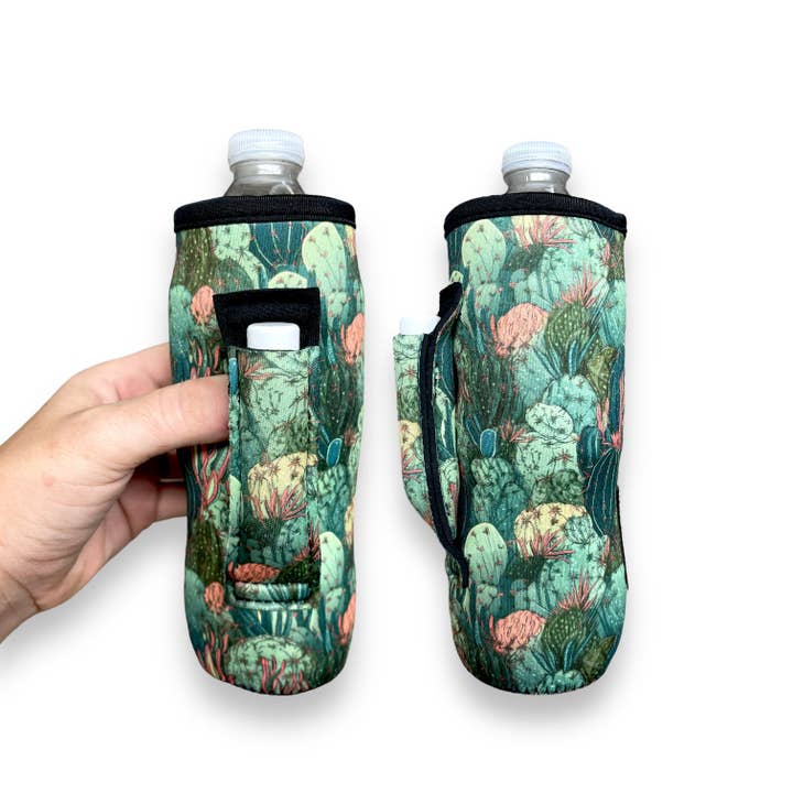 Coral Cactus 16-24oz Soda & Water Bottle / Tallboy Can Handler™ for wholesale by Drink Handlers
