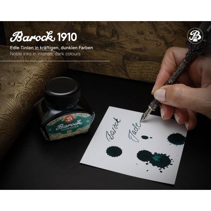 Octopus Concept GmbH – Großhandel Schreibtinte – Barock 1910 Schreibtinte Jade 30 ml2