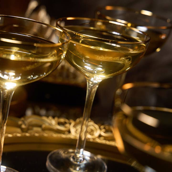 The Wine Savant / Khen Glassware - Wholesale Cocktail/Liquor Glass - Coupe Cocktail Glasses 7 oz- Set of 21