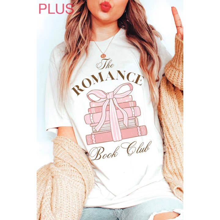 THE ROMANCE BOOKCLUB Plus Size Graphic T-shirt voor wholesale door BLUME & CO.