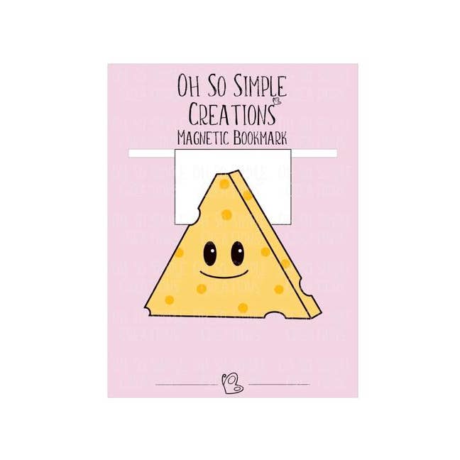 Cheese Magnetic Bookmark for wholesale by Oh So Simple Creations