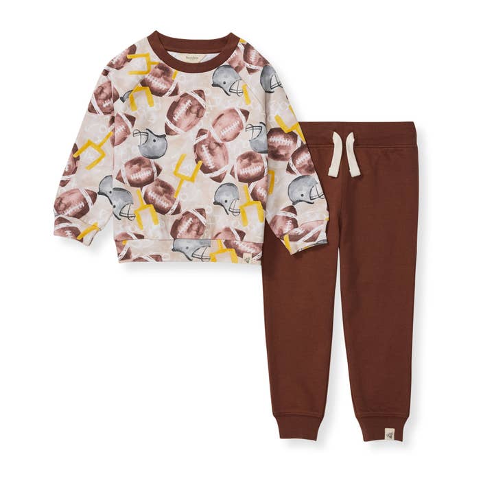 Football Season Organic Sweatshirt and Pants Infant Set
for wholesale by Burt's Bees Baby