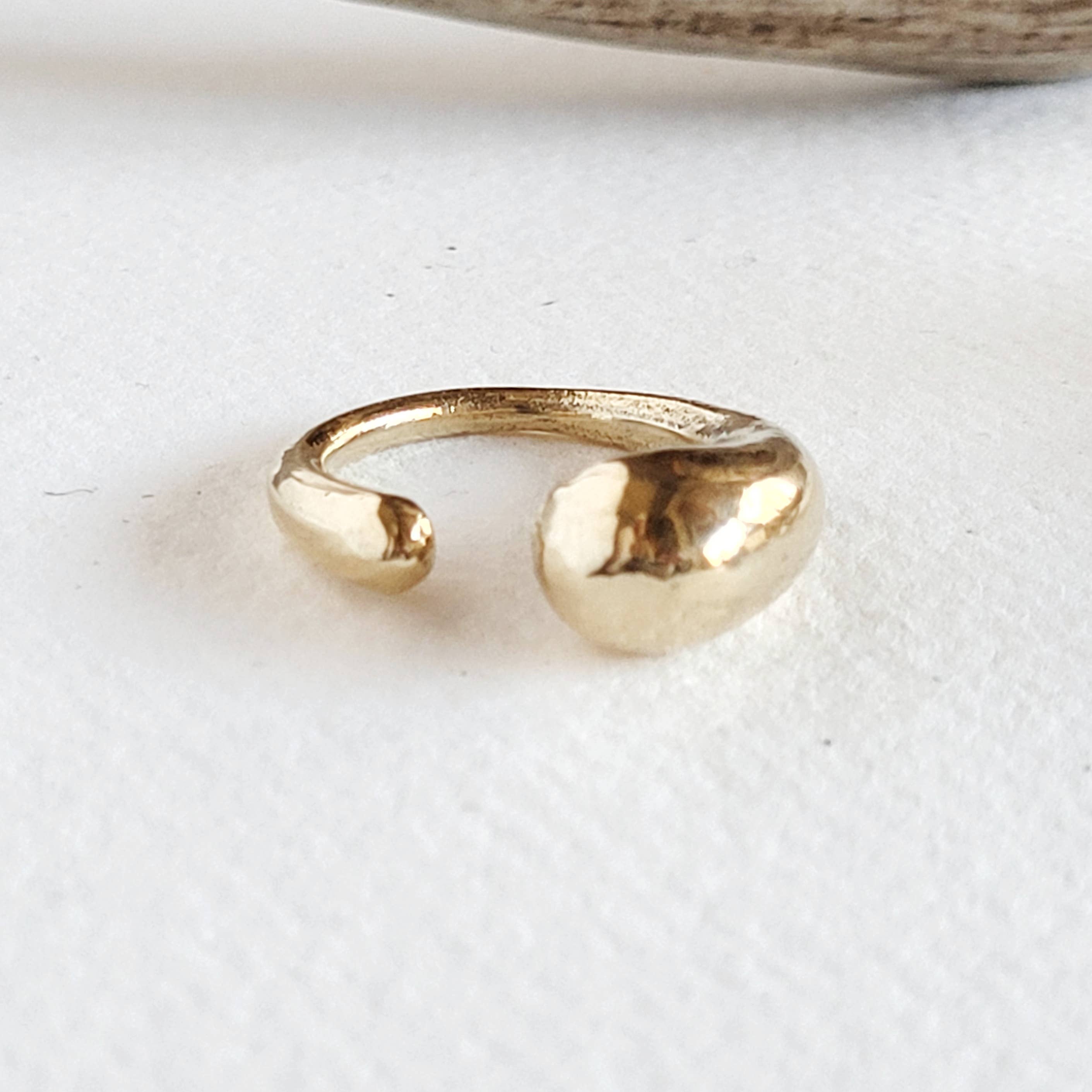 Bisjoux - Wholesale Cocktail/Statement Ring - Brass or silver ring molten cluster handmade1