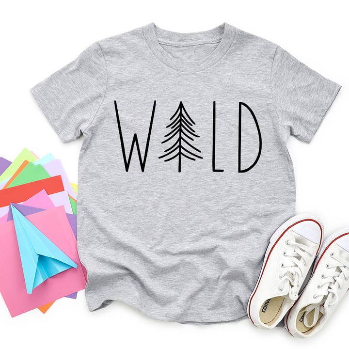 Camiseta infantil Wild Graphic para venta al por mayor de Kids By Kissed Apparel