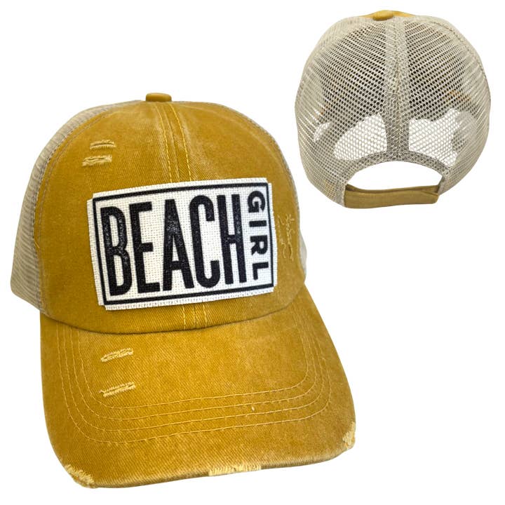 dkhandmade - Wholesale Trucker Hat - Women's - BEACH GIRL | WOMAN'S HAT | DISTRESSED4