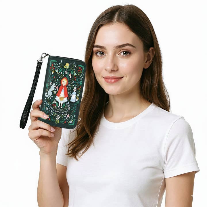 COMECO INC - Wholesale Wallet - Women's - Little Red Riding Hood Book Wallet in Vinyl4