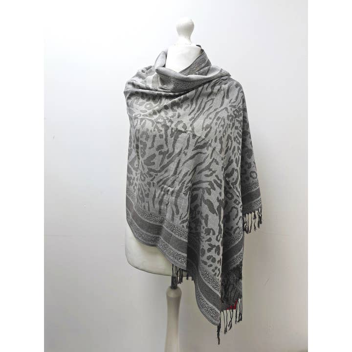 Superbia – wholesale Scarf – Women's – Super Soft Pashmina Scarf Shawl Wrap-2503 Animal Print2