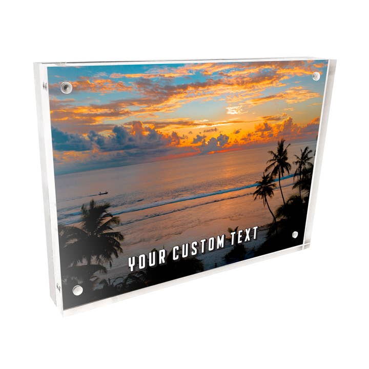 Magnetic Acrylic Picture Frame - Beach Scene 5 for wholesale by Morris Magnets