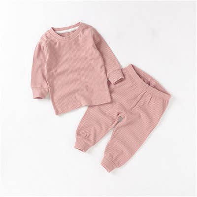 Ribbed Set | Dusky Rose for wholesale on Faire