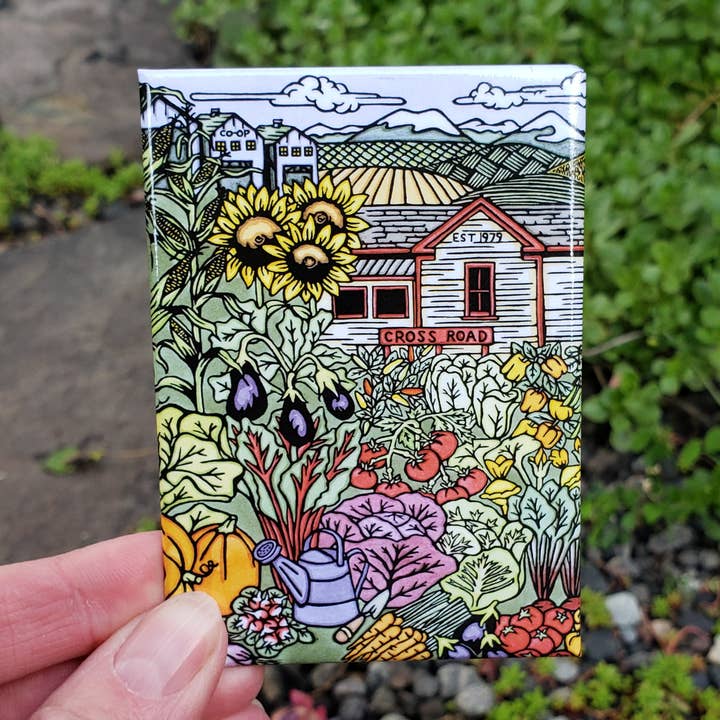 Magnet - Garden for wholesale by Sarah Angst Art
