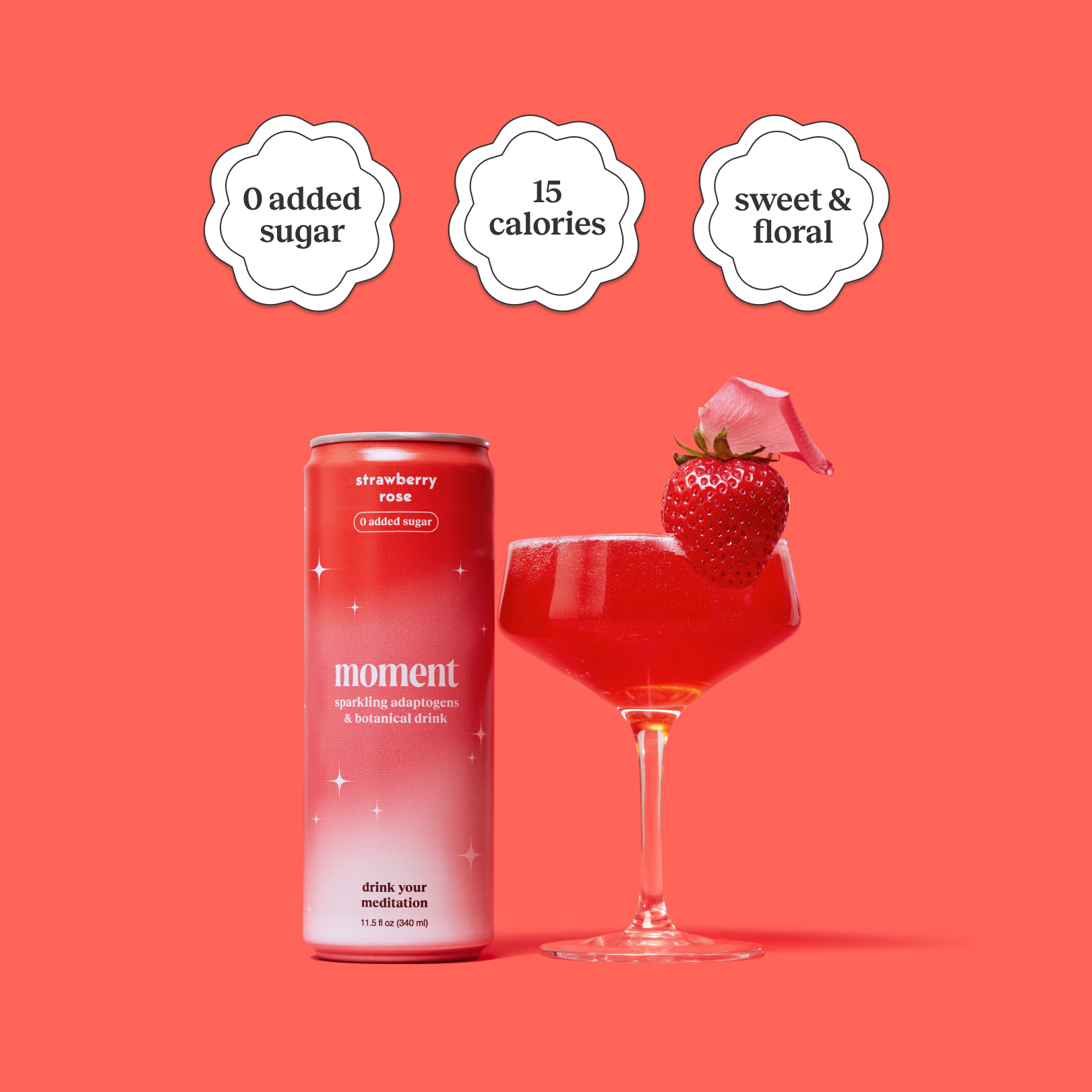 Moment - Wholesale Soda/Carbonated Drink - Strawberry Rose 12-pack Botanical Water2