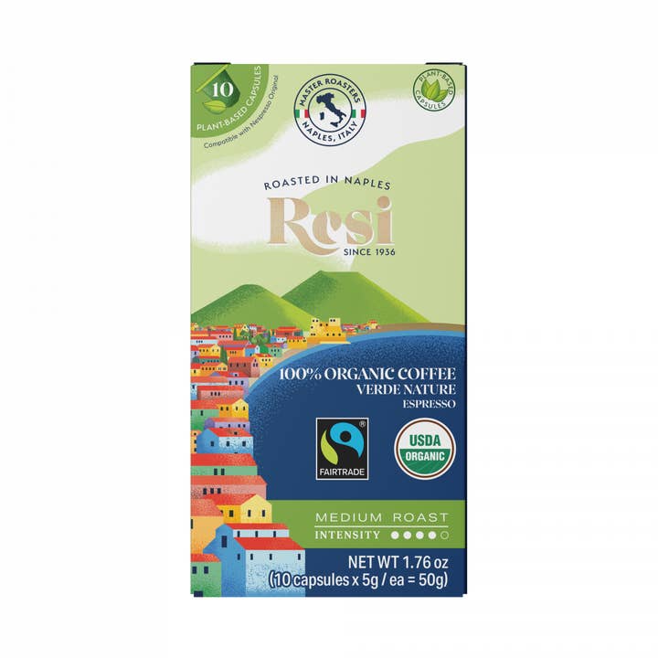 Kapslar Verde Nature Organic Fairtrade 100 cps för wholesale av Resi Bras srl