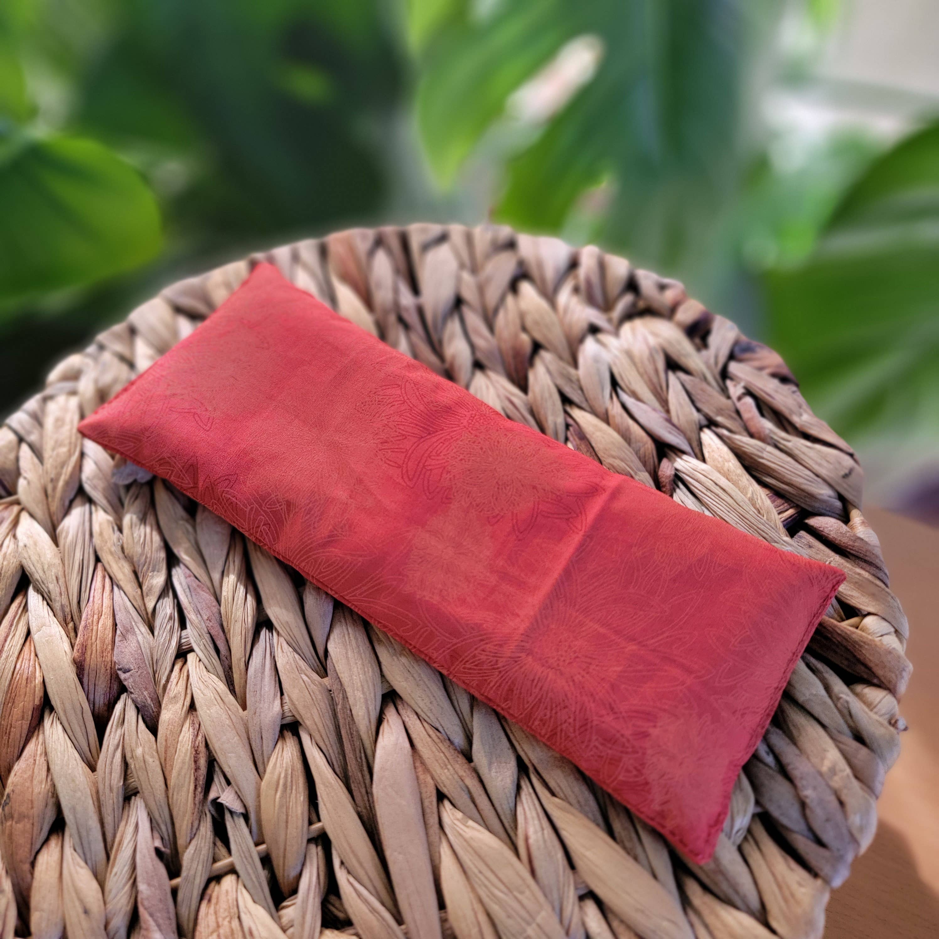 Calm Your Vibes - Vente Oreiller de spa/de thérapie - Housse lavable pour coussin yeux en coton 100 % - Forme cœur et cou30