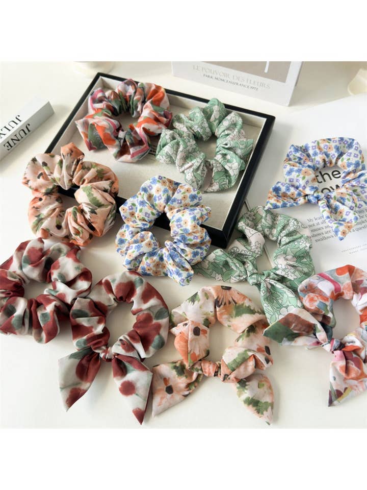 Gifty - Tie Dye Chiffon Scrunchie Hair Ring for wholesale by WEST AUSSIE SUPPLIES