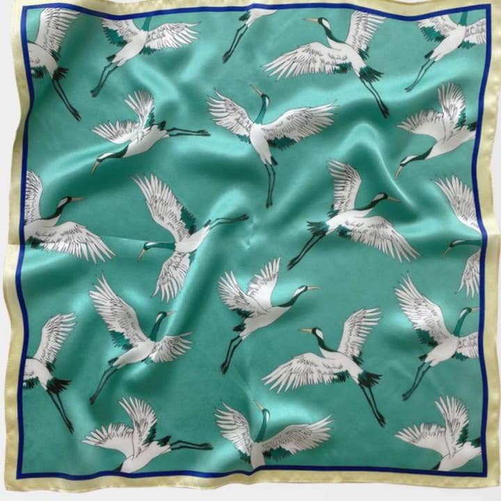 SueSilkHK - Wholesale Scarf - Women's - Japanese Vintage Silk Scarf/100% mulberry Silk Scarf/Silk head scarf/Silk hair scarf/Silk neck scarf/Silk bandana/Bag Accessory/Gift for her