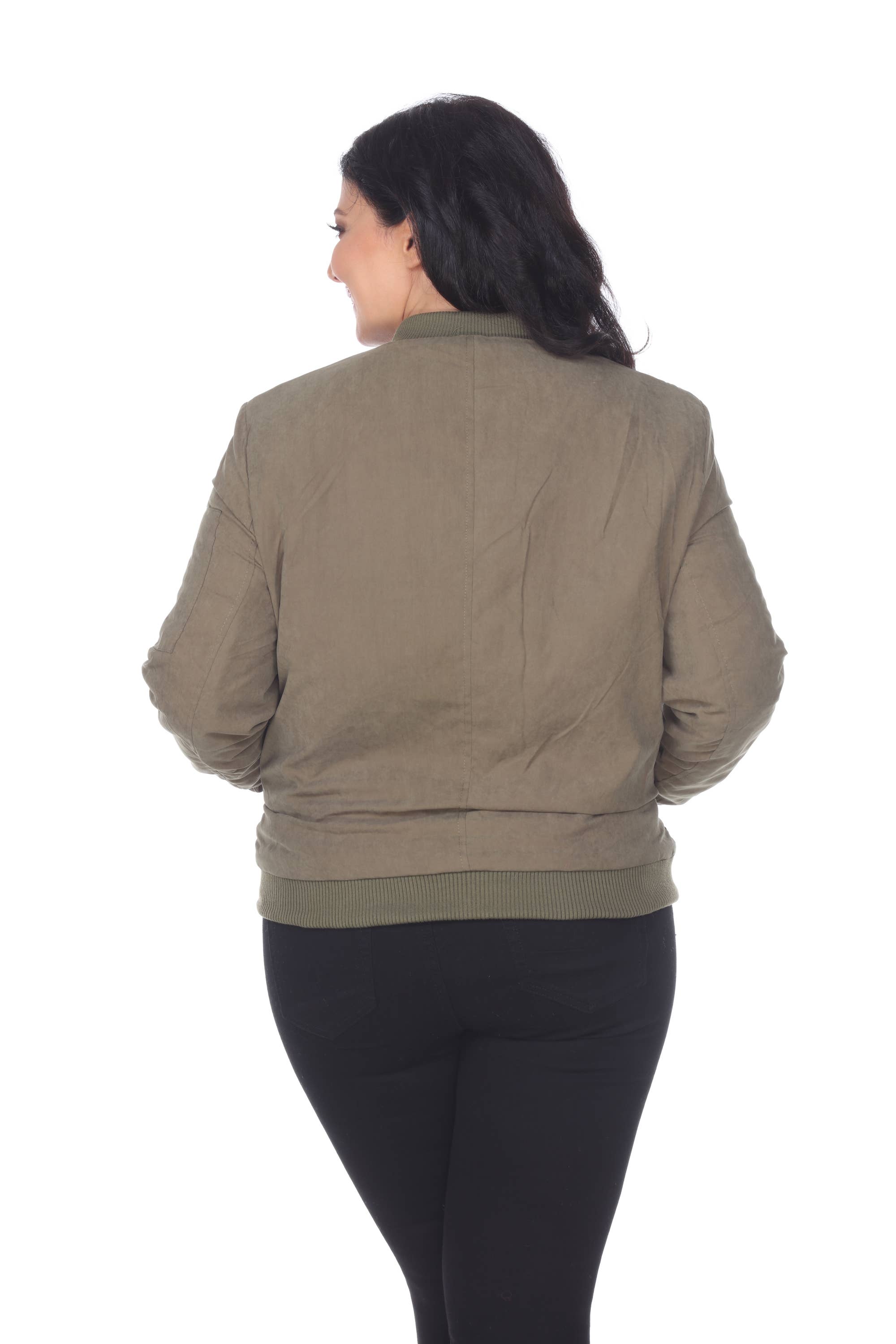WHITE MARK - Wholesale Bomber Jacket - Women's - Bomber Jacket - Plus Size6