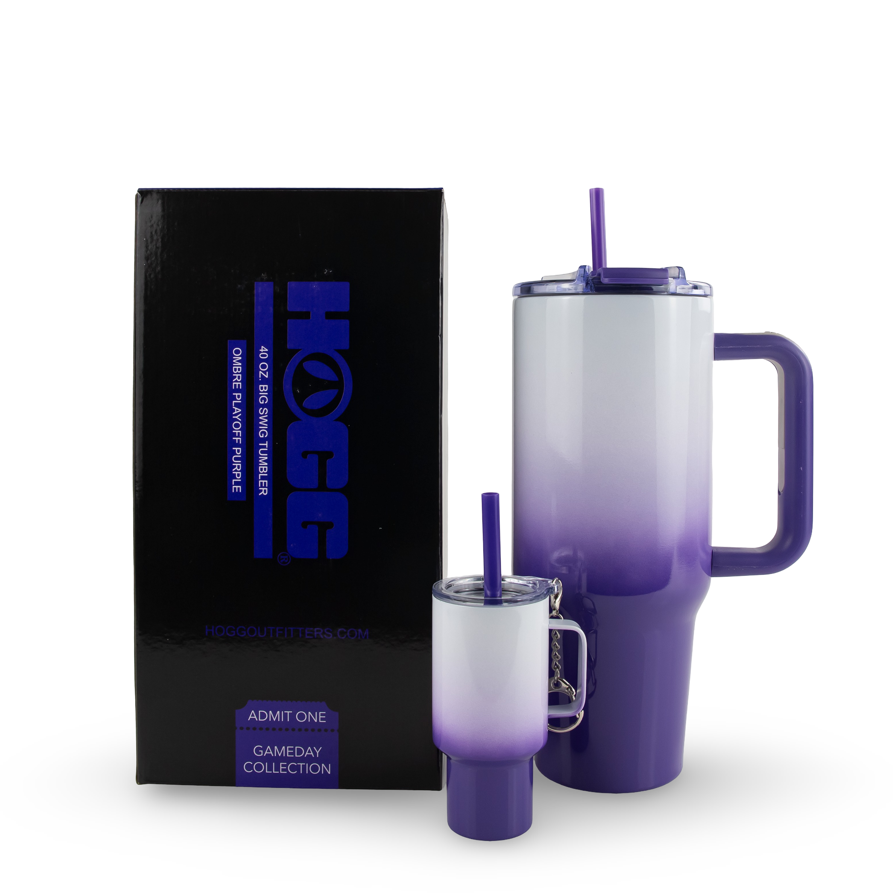 Hogg Outfitters - Vendita all'ingrosso Bicchiere/tazza termica - Set Sublimazione 40oz Big Swig Ombre con Mini Tumbler 4oz1