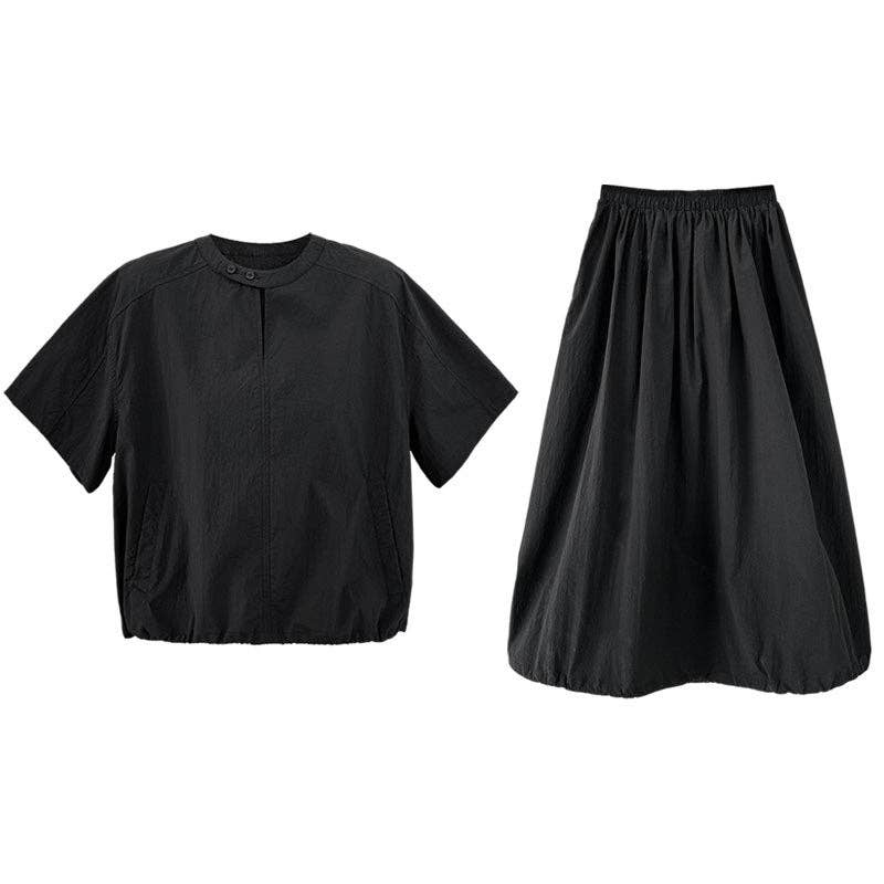 Marayn – wholesale Set med topp och kjol - Dam – 2025 NY Koreansk Stil Sommarset Chic Topp Kjol7