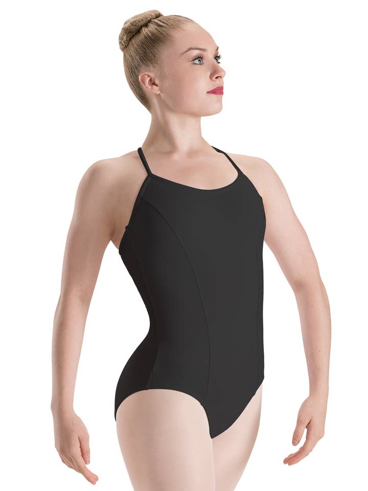 SilkSkyn Princess Seam 3 Cross Back Cami Leotard for wholesale by Motionwear