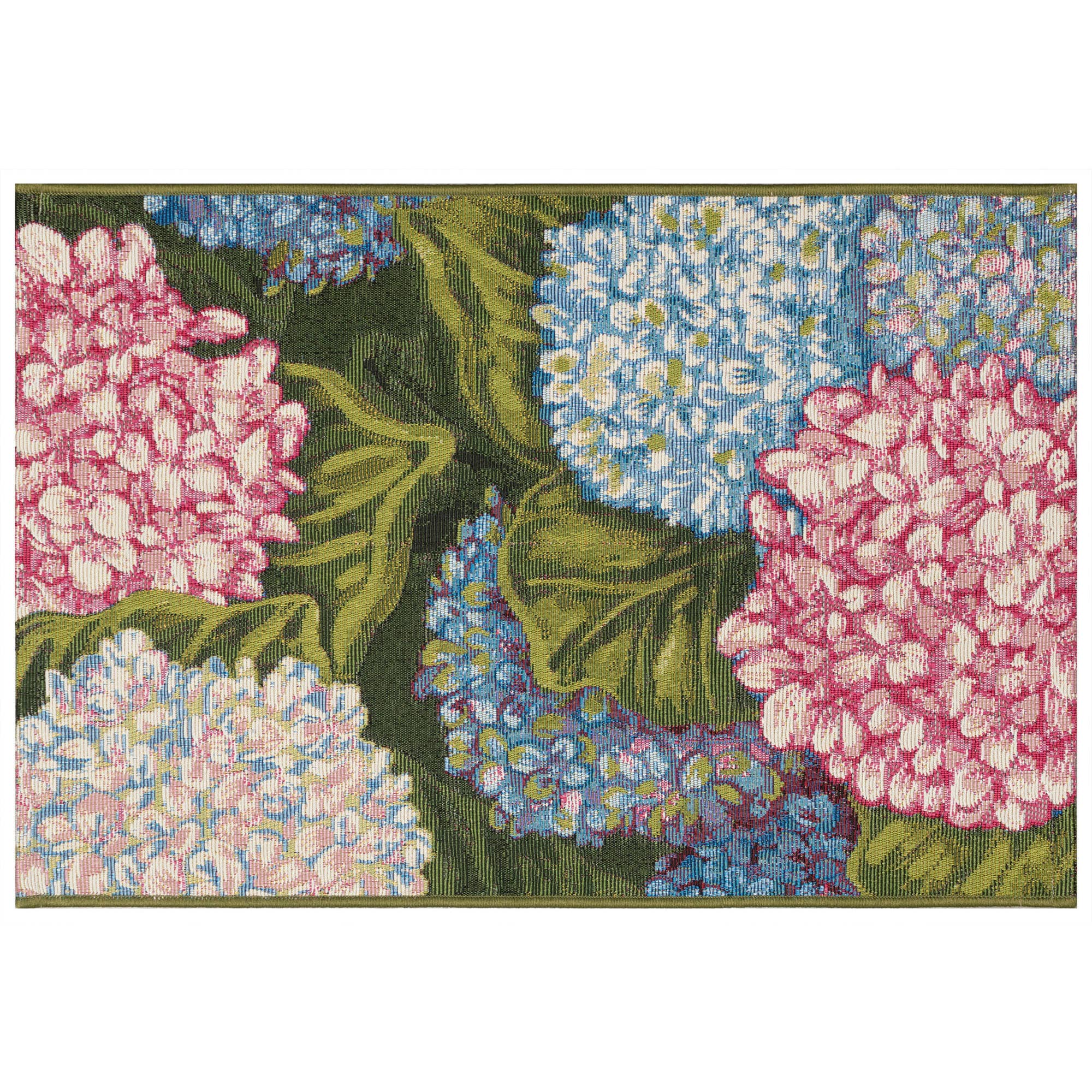 Multi Esencia Hydrangeas Indoor/Outdoor Mat for wholesale on Faire0