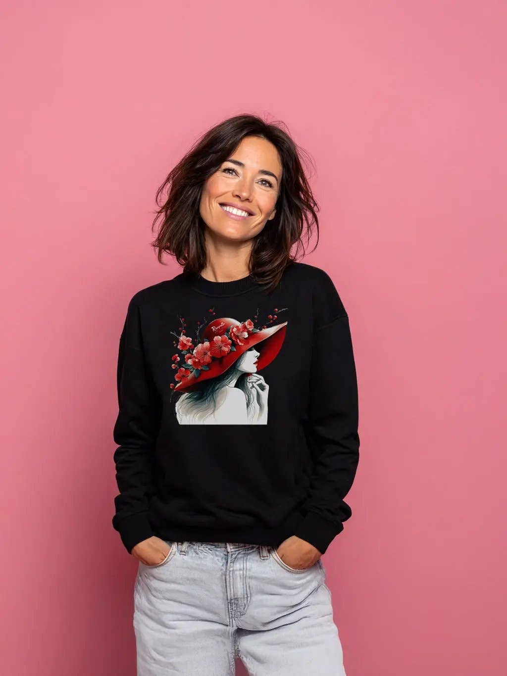 RANPOLLO MILANO - Wholesale Graphic Sweatshirt - Women's - FP REDHAT3