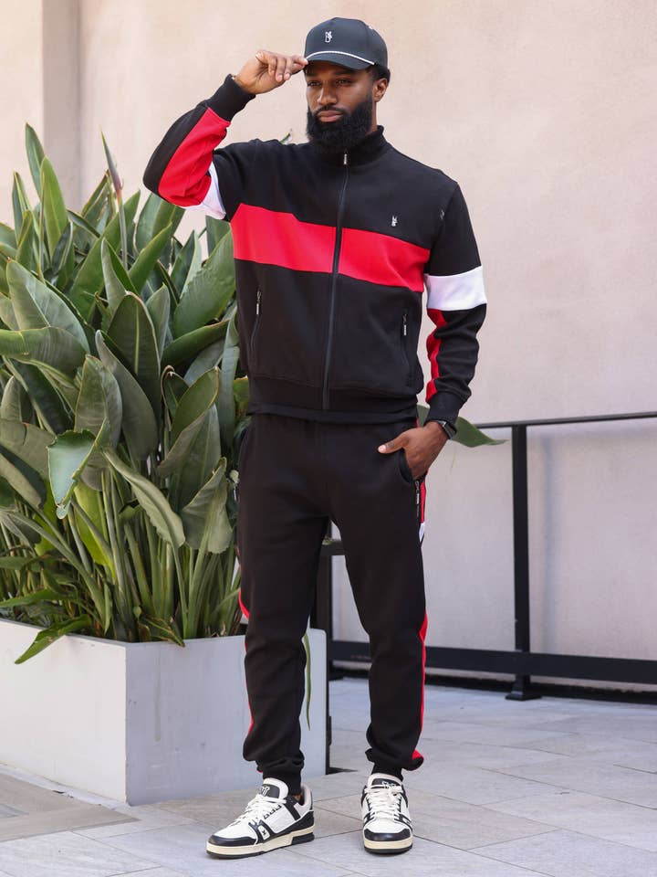 BLACK M4520 Lombardi Jogger Set -Black for wholesale on Faire
