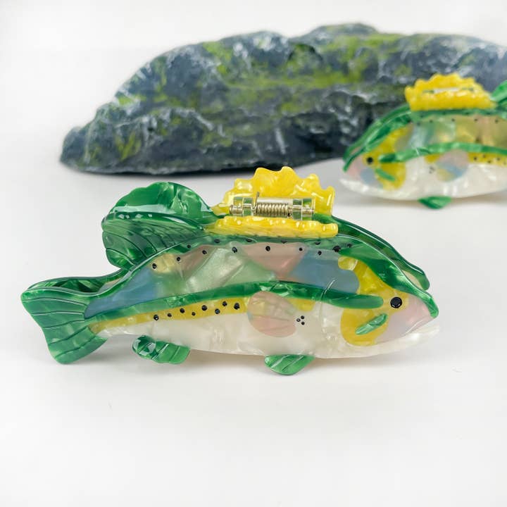 TheDivaSoap - Wholesale Hair Clip - Women's - Perch Claw Clip, Marine Animal Hair Clip