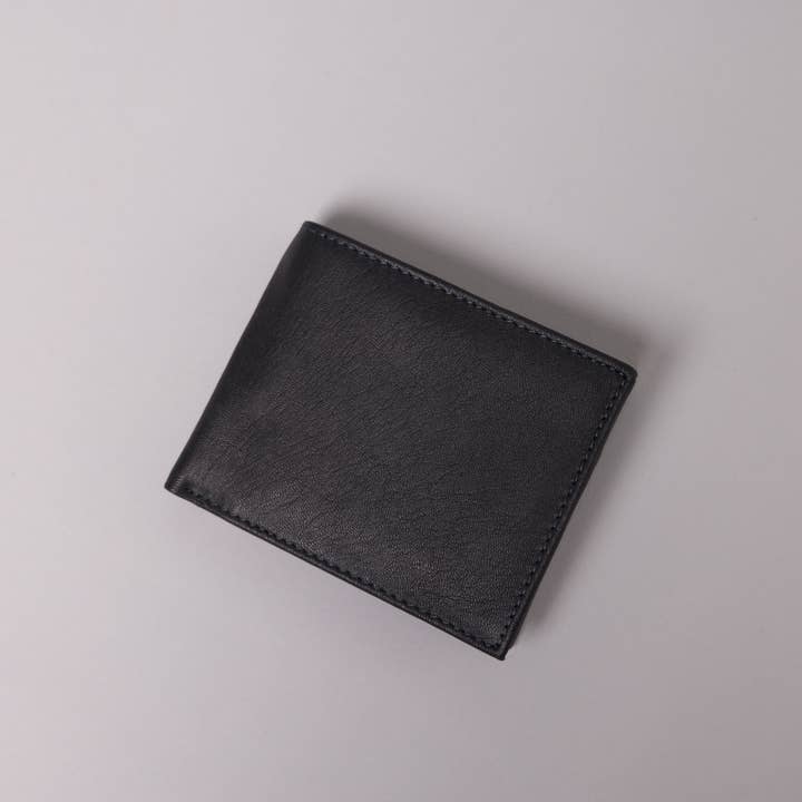 Redbrick - Vente Portefeuille – homme - Portefeuille pour homme Biggs & Bane en cuir noir et bleu marine avec grande poche zippée pour pièces de monnaie8