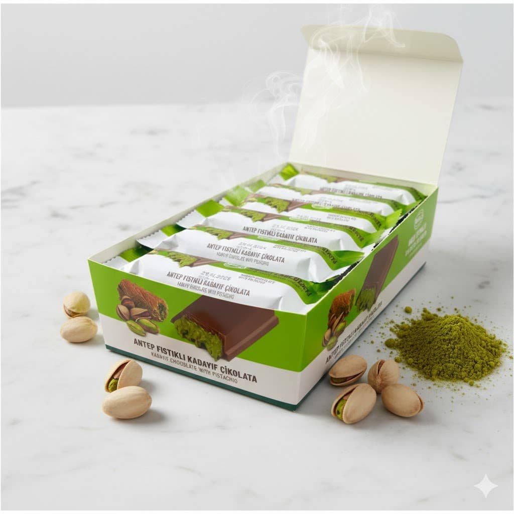 Aladdin - Wholesale Chocolate Bar - Dubai Chocolate Bar 30g Antep Pistachio Kadayif Halal7