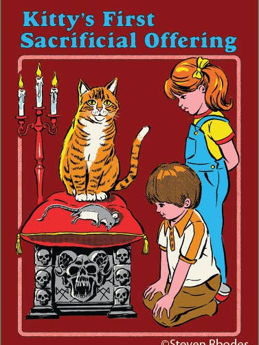 Magnet-Kittys erstes Opferangebot. für den Großhandel von Ephemera