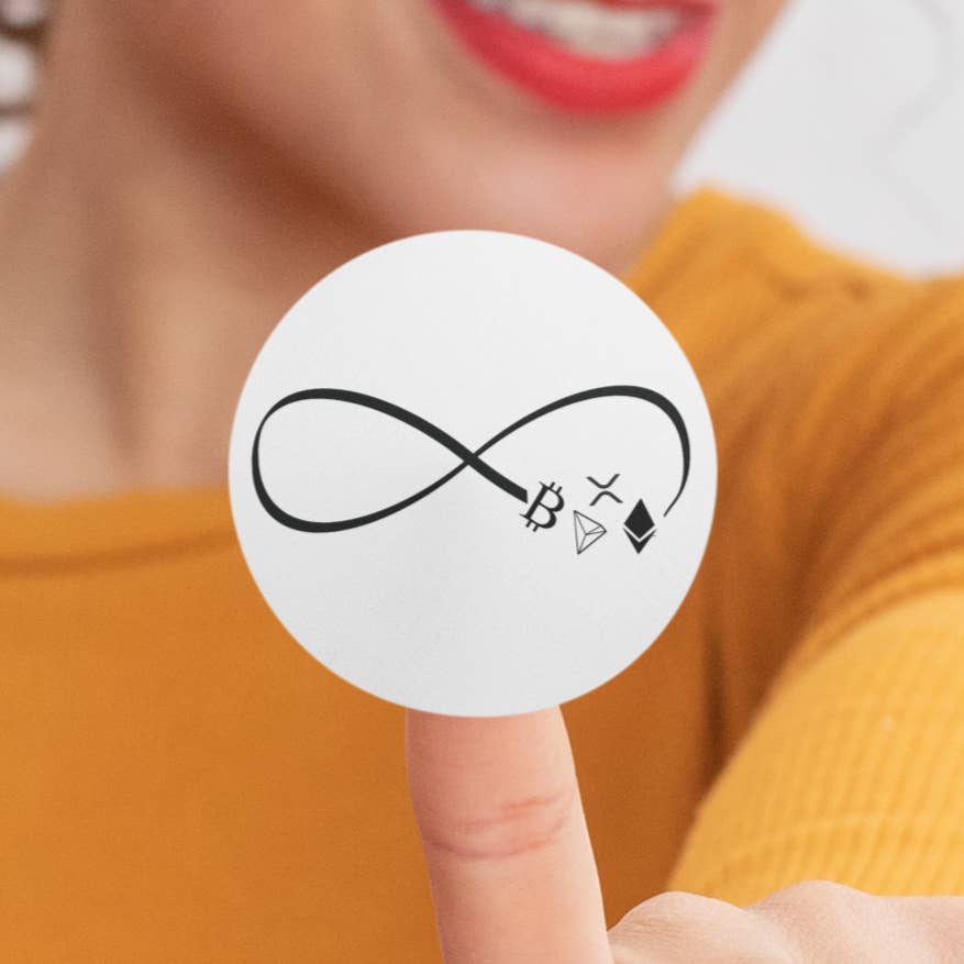 Trader Lifestyle - Wholesale Sticker - Crypto Infinity All Weatherproof Sticker