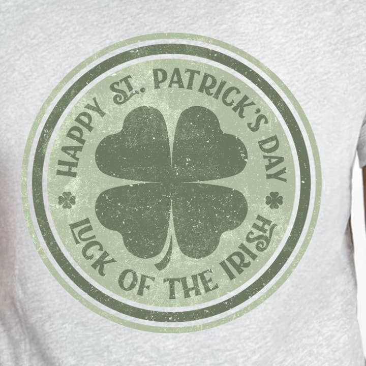 (Skjorte medfølger ikke) Glædelig St. Patrick's Day - CLEAR FILM Transfer for engroshandel hos TEELUX