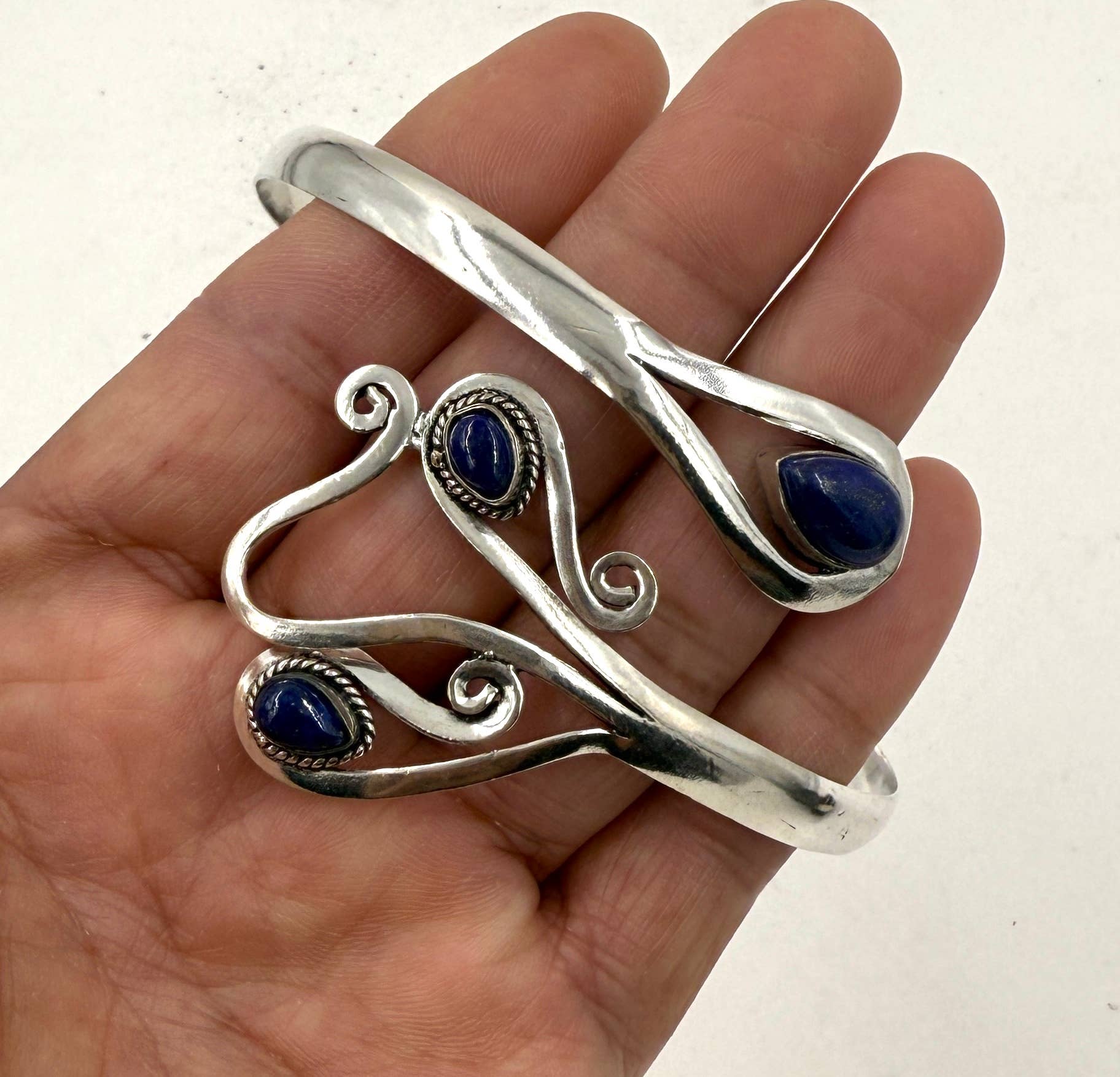 Lungta Imports - Wholesale Cuff Bracelet - Handcrafted Arm Cuff Bracelet Armlet Armband With Stones 6