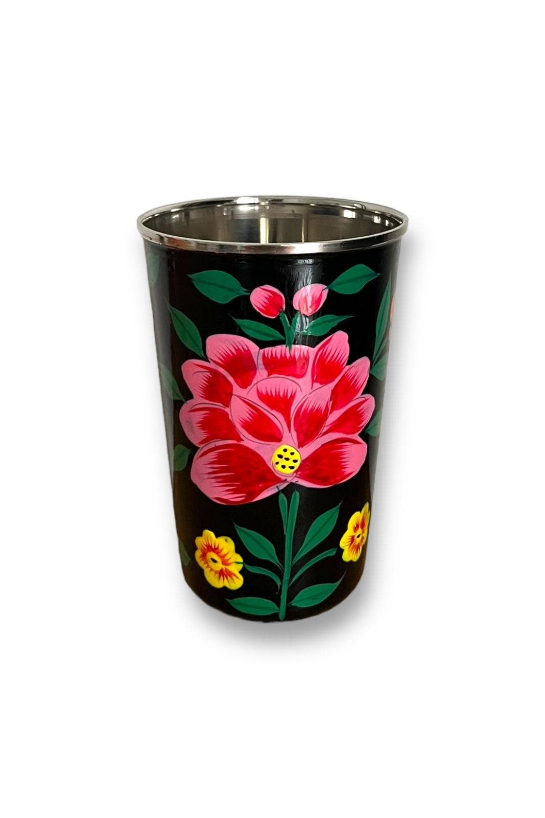 Curiosity Lab - Wholesale Drinking Glass/Cup - Hand-painted food-grade stainless steel tumbler Srinagar Grand11