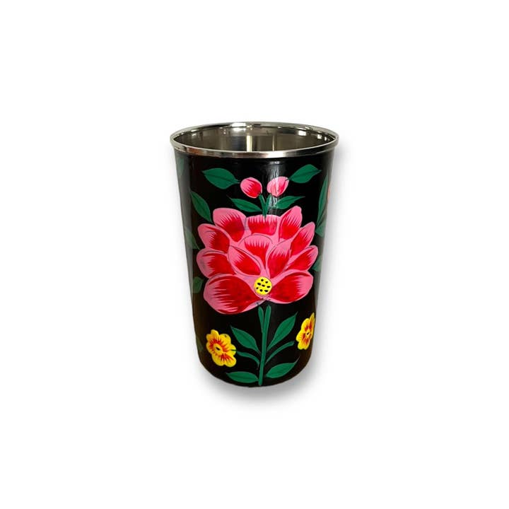 Curiosity Lab - Wholesale Drinking Glass/Cup - Hand-painted food-grade stainless steel tumbler Srinagar Grand11