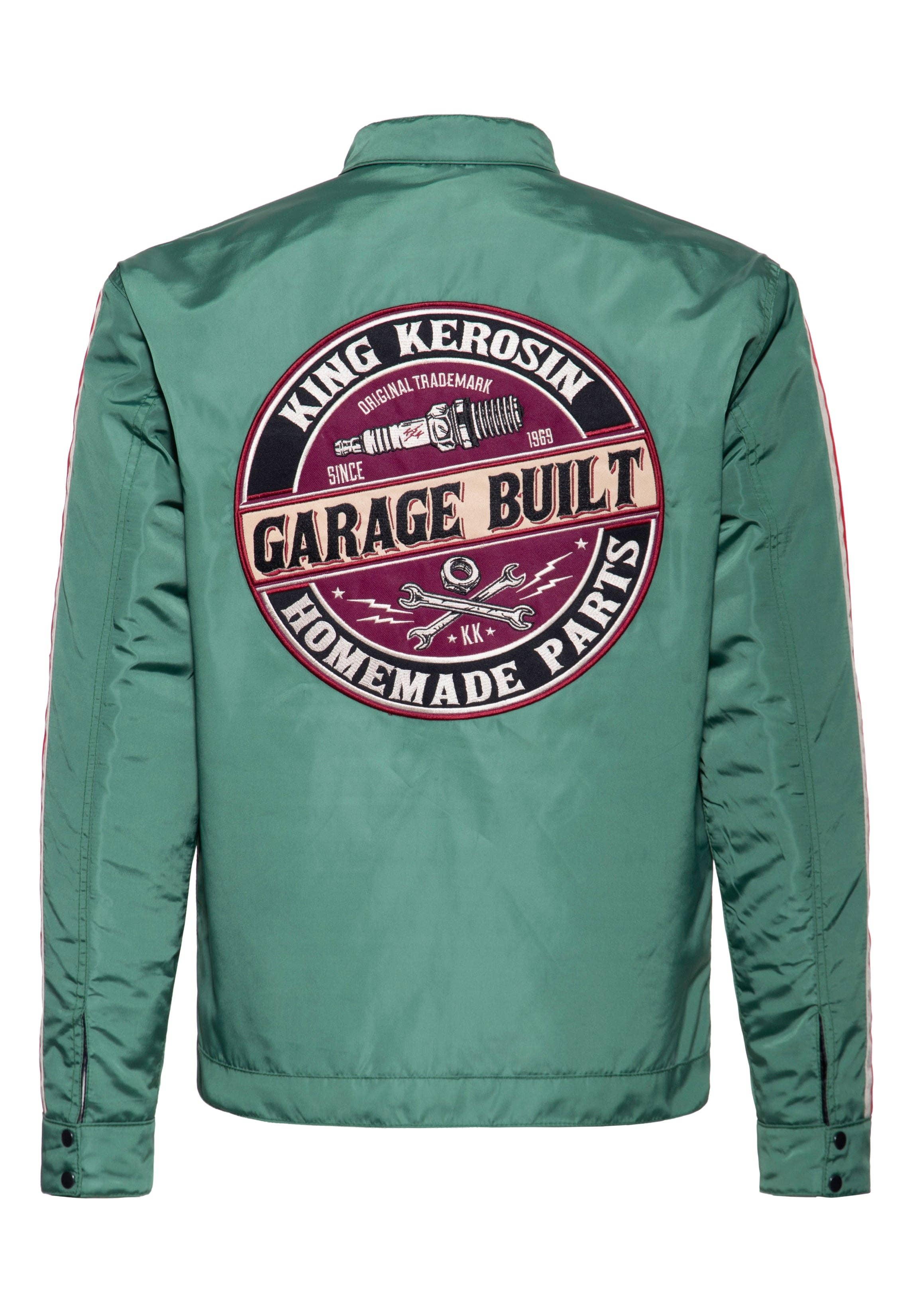 greenery Racing Jacket "Garage Built" for wholesale on Faire1