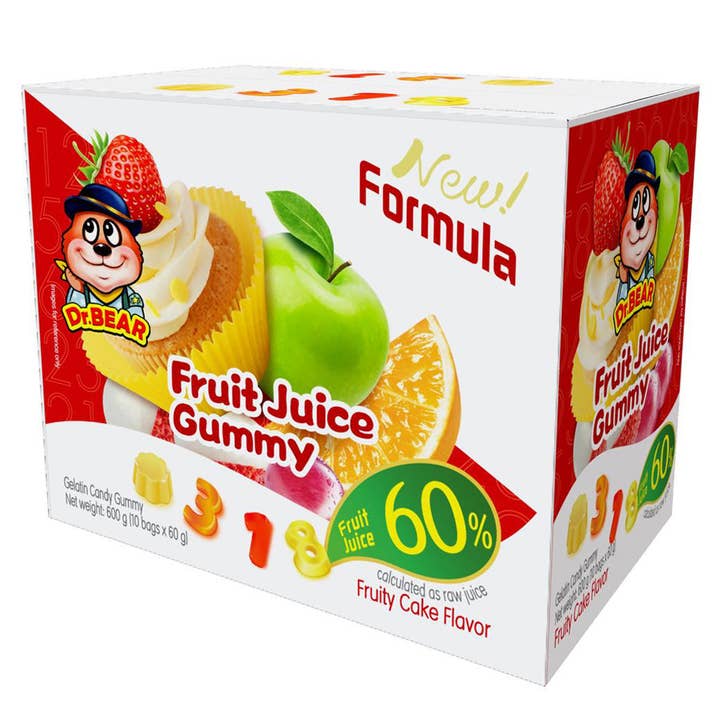 Global Bite Co - Wholesale Gummy - XFJ Dr. Bear Fruit Cake Juicy Gummy 10pck (China)