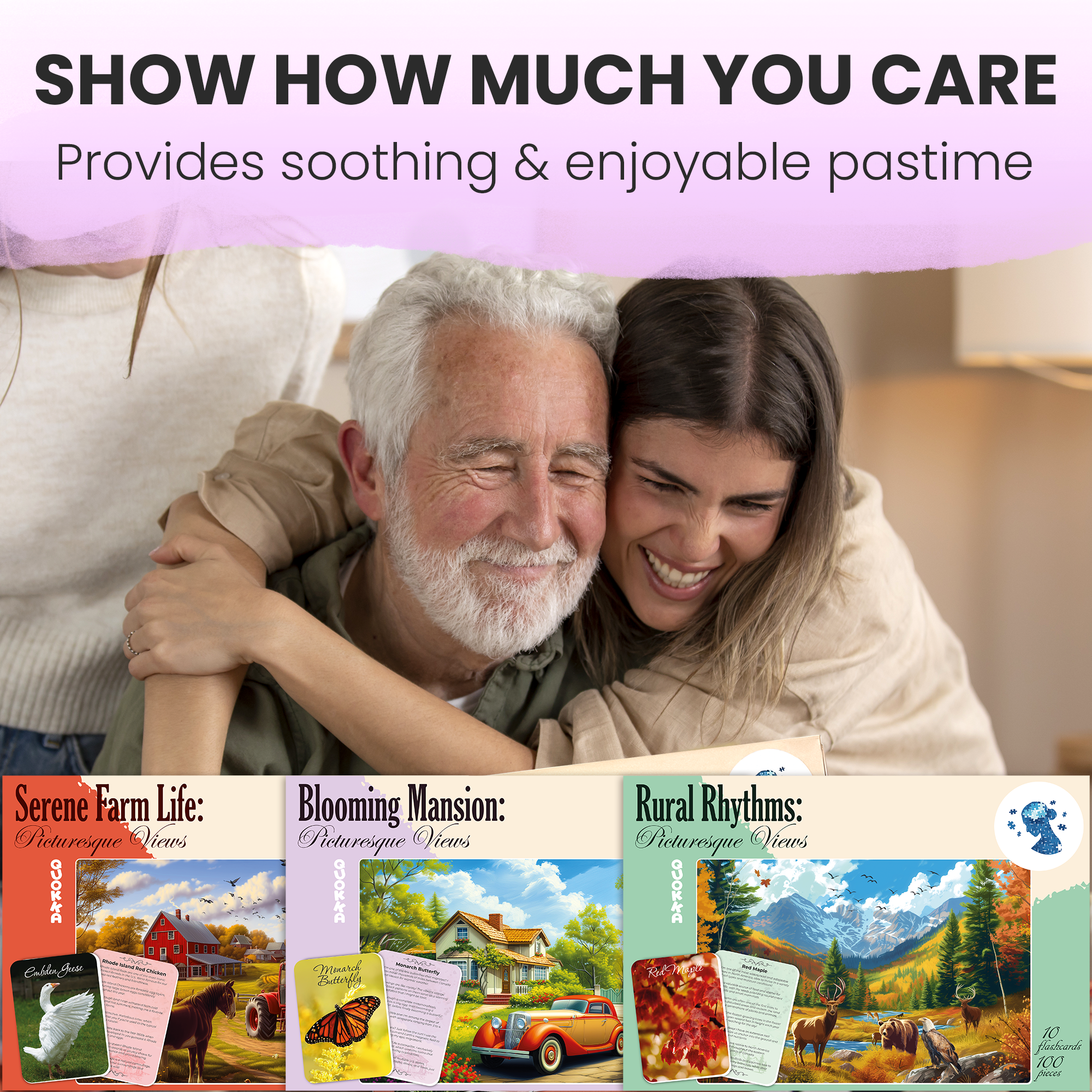 QUOKKA - Wholesale Puzzle - Adult - Dementia Puzzles for Elderly with cards | 3xSET5