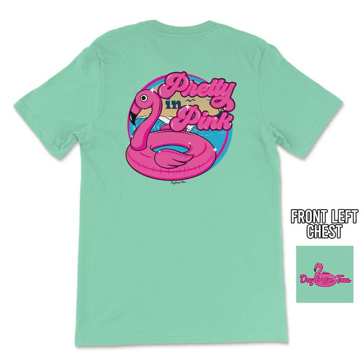 Daydream Tees Pretty em Rosa por atacado de Daydream Tees
