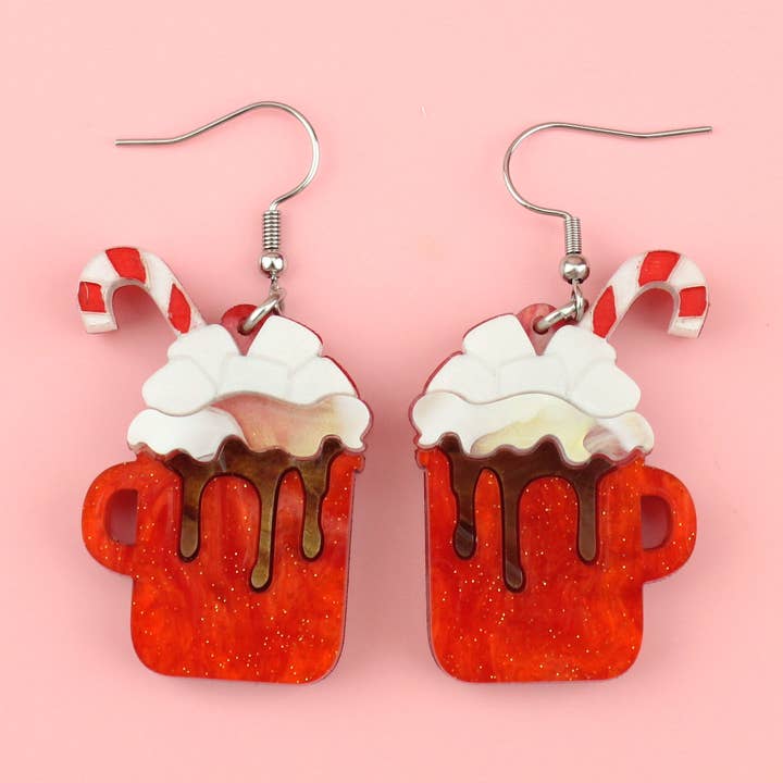 Varm choklad örhängen för wholesale av Sour Cherry