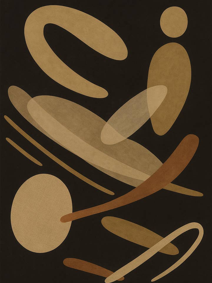 Guld Abstrakt - Klassisk Väggkonst för wholesale av FANNUR